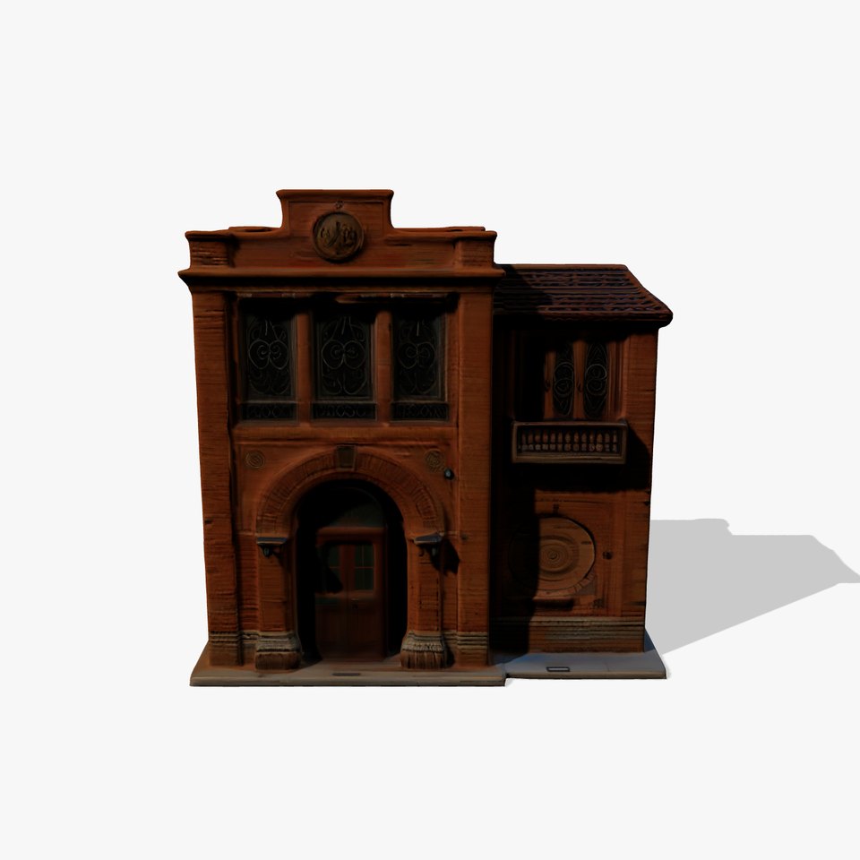 Rustic Brick Building model pack